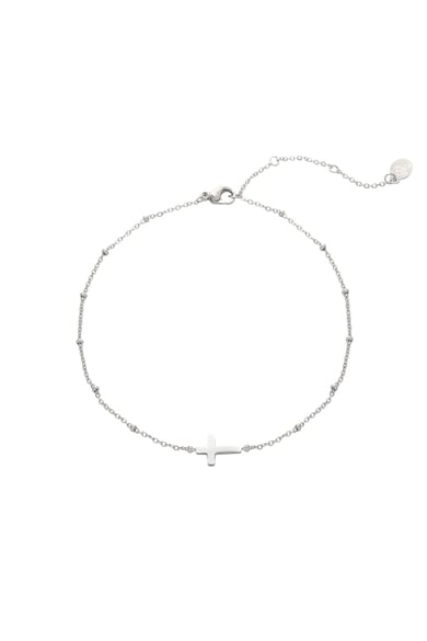 Fussketchen Classic Cross Silber Edelstahl h5 